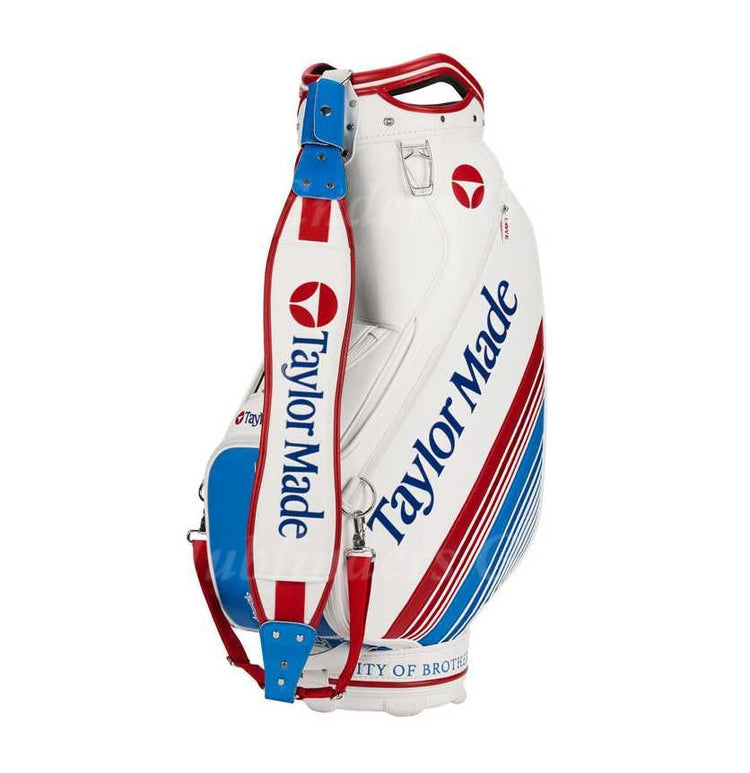NEW TaylorMade 2026 Liberty Lines USA 250 Staff Bag w/ Rain cover