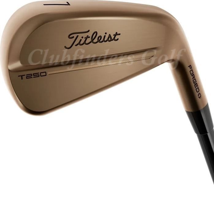 NEW Titleist T250 Oil Can Forged 4-PW, GW Iron Set AMT Black Onyx Steel Stiff