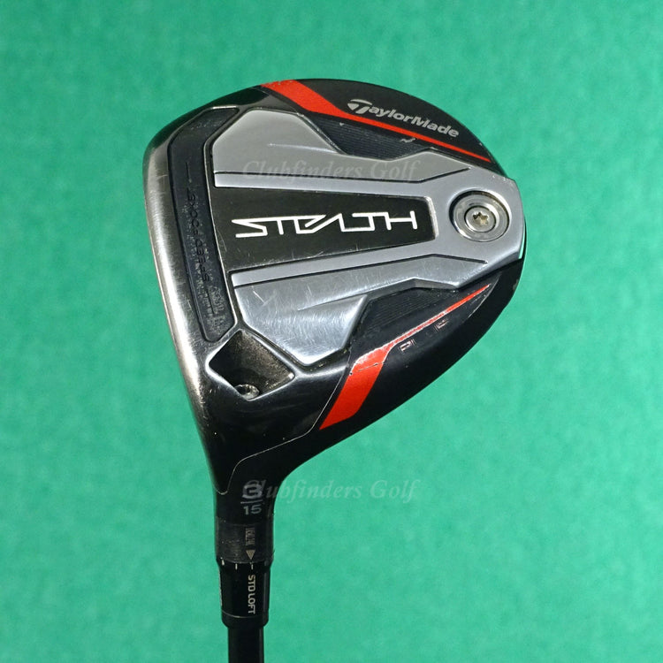 LH TaylorMade Stealth Plus+ Fairway 15° 3 Wood HZRDUS Smoke RDX Graphite Stiff