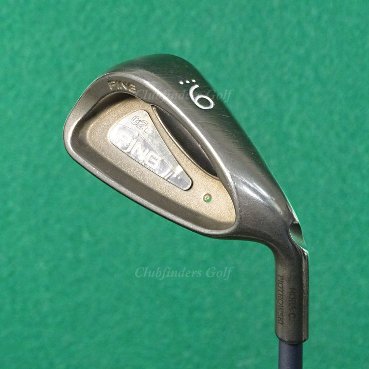 Lady Ping G2L Green Dot Single 9 Iron Factory TFC 100 Graphite Ladies *READ*