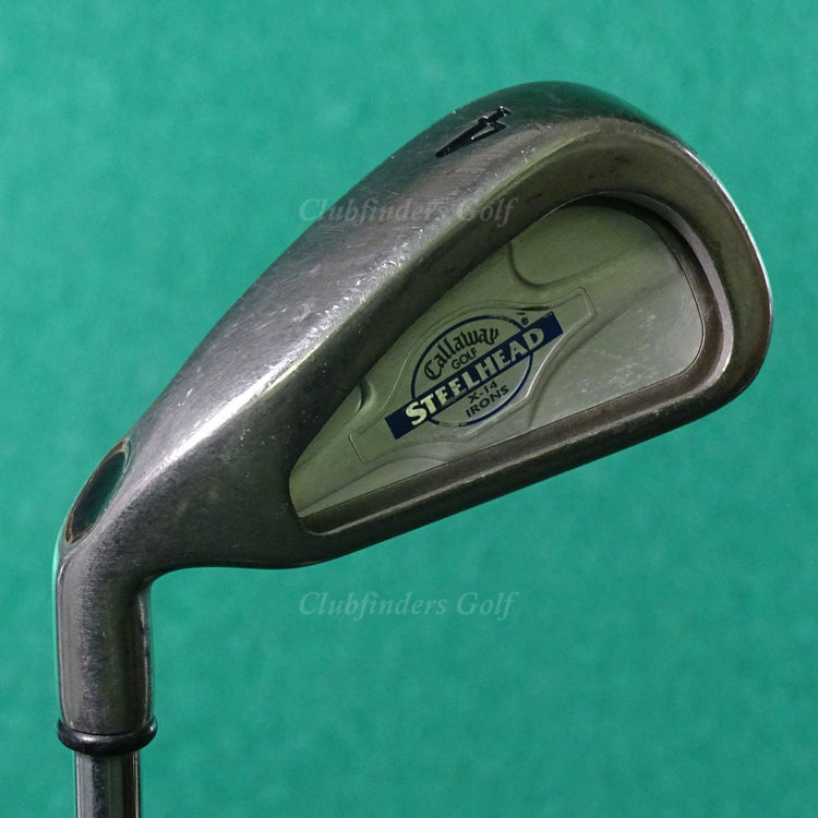 LH Callaway Steelhead X-14 Single 4 Iron Factory Constant Weight Steel Uniflex