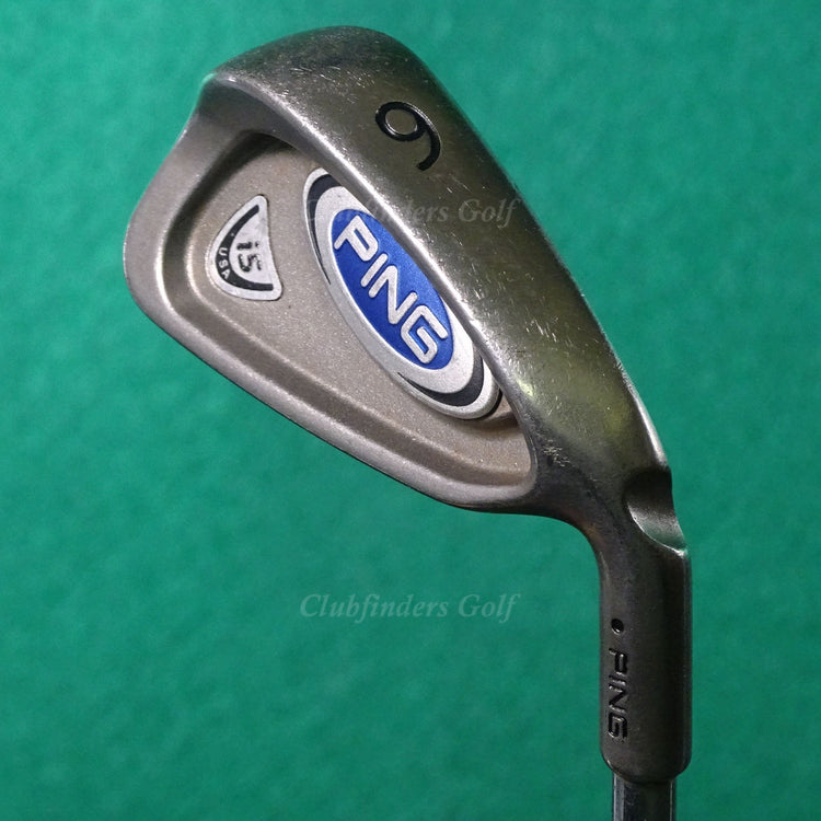 Ping i5 Black Dot Single 6 Iron Non-Factory Stepped Steel Stiff