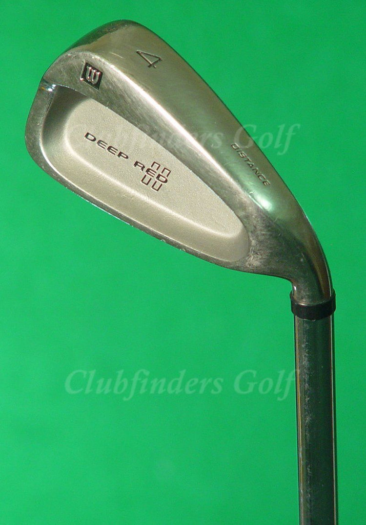 Wilson Deep Red II Distance Single 4 Iron Factory Step Control Steel Stiff