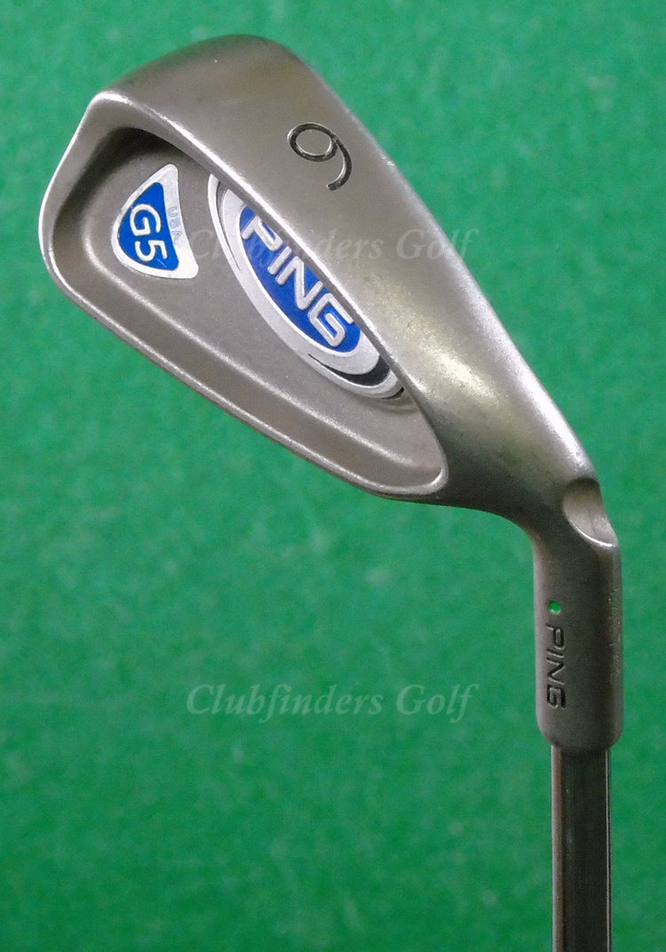Ping G5 Green Dot Single 6 Iron Factory CS Lite Steel Stiff