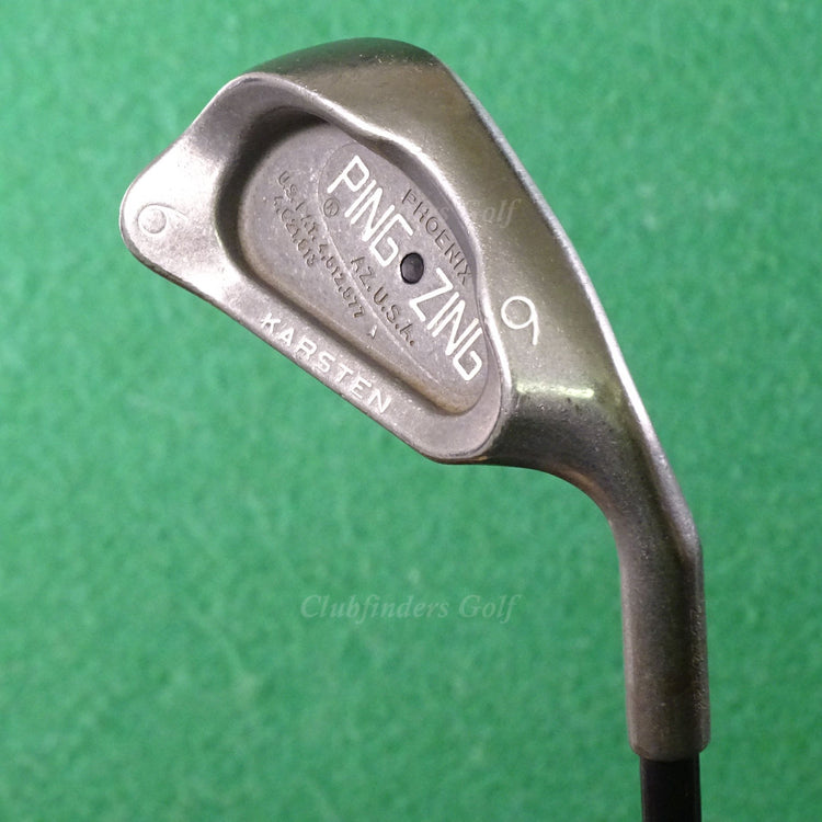 Ping Zing Stainless Black Dot Single 6 Iron Aldila V2000 Graphite Stiff