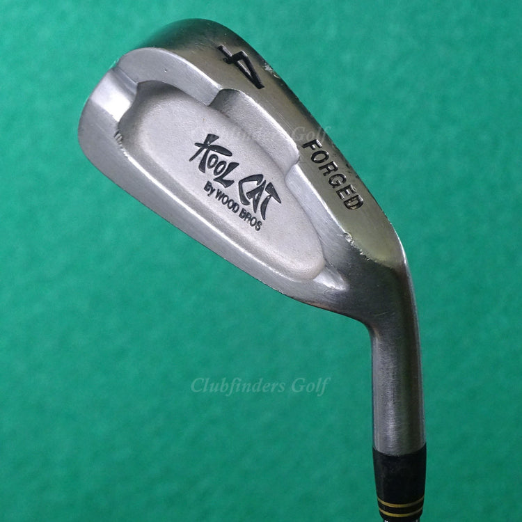 Wood Bros Kool Cat Forged Single 4 Iron Dynamic Gold S300U Steel Stiff