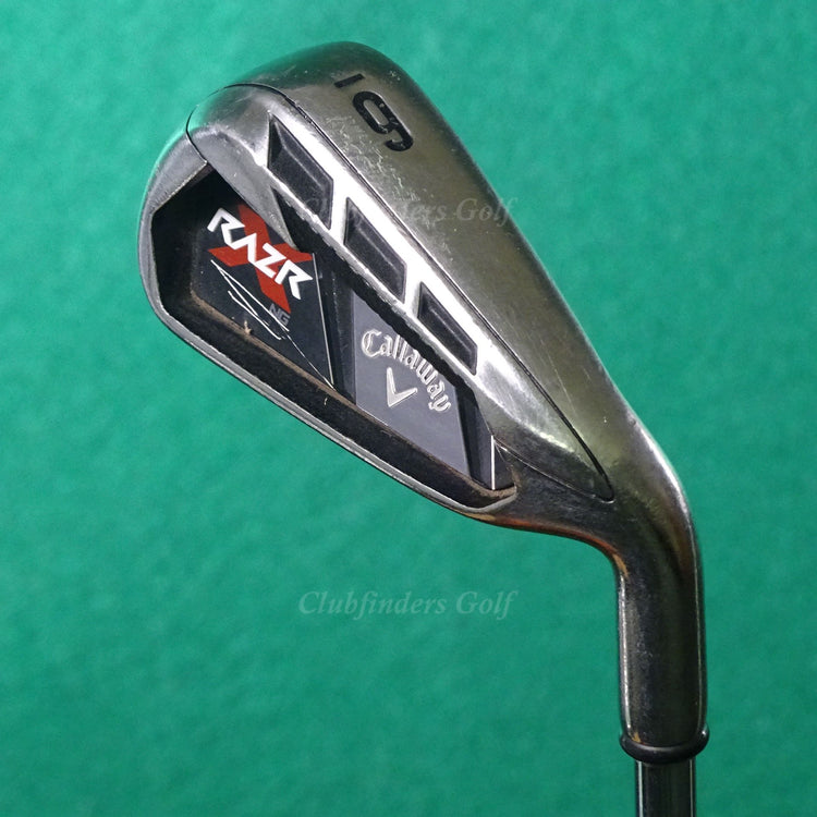 Callaway RAZR X NG "New Groove" Single 6 Iron Factory True Temper Steel Uniflex