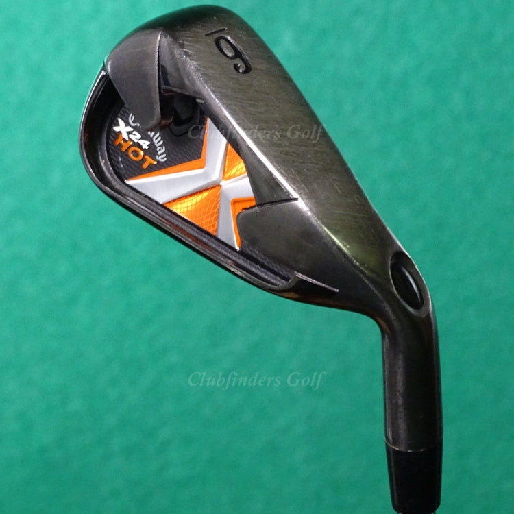 Callaway X-24 Hot Single 6 Iron Factory Steel Uniflex