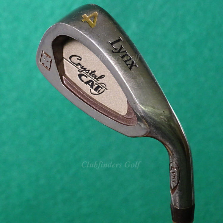 Lady Lynx Crystal Cat Ti Single 4 Iron Factory Dual Flare Graphite Ladies