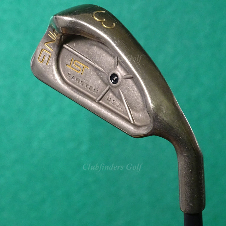 Ping ISI Nickel Black Dot Single 3 Iron Factory U44 Silver Graphite Seniors