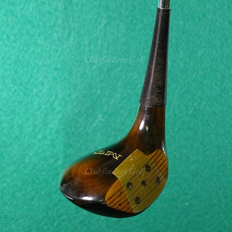MacGregor MT Custom Tourney Persimmon 1, 4, & 5 Woods Steel Stiff SET OF 3