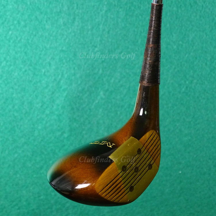 MacGregor MT Custom Tourney Persimmon 1, 4, & 5 Woods Steel Stiff SET OF 3