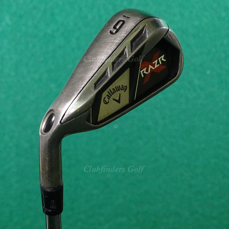LH Callaway RAZR X Single 6 Iron True Temper Speed Step 80 Steel Regular