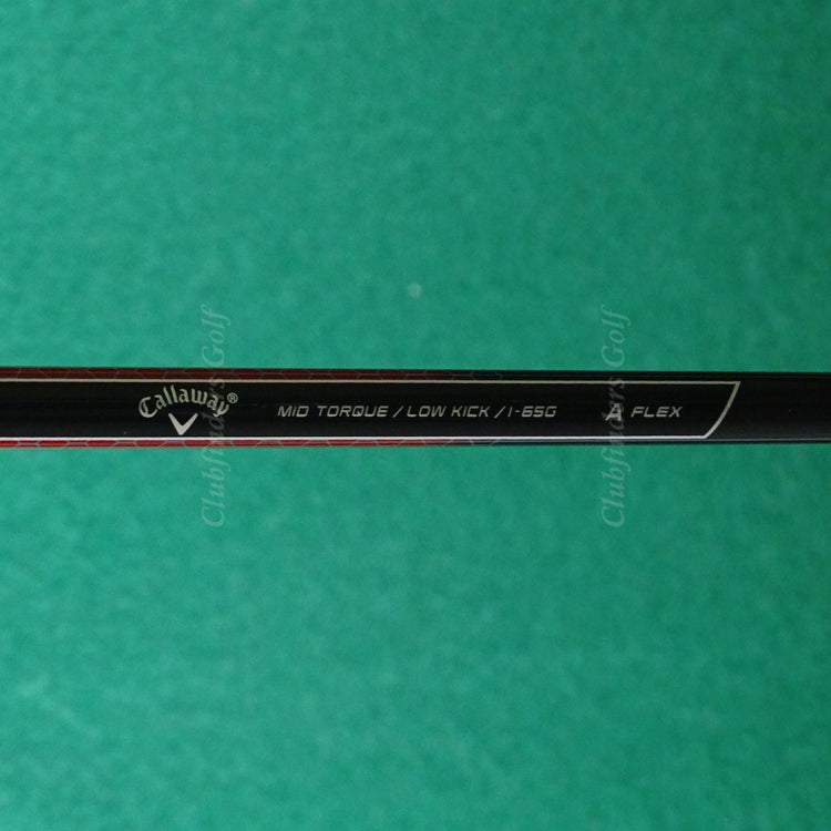 LH Callaway RAZR X Black Single 6 Iron Factory I-65G Graphite Seniors