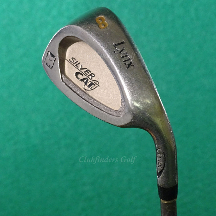 Lynx Silver Cat Titanium Single 8 Iron Factory Dual Flare Graphite Seniors