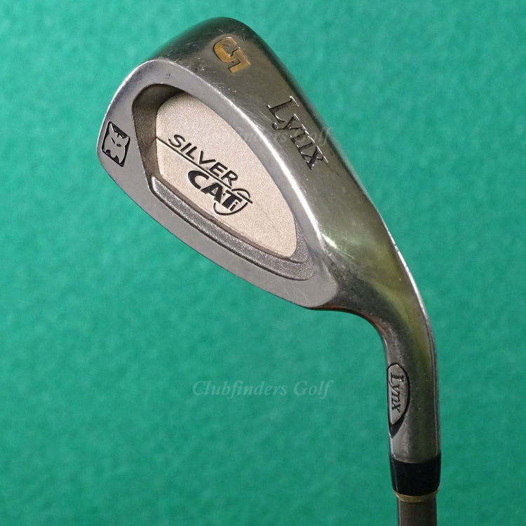 Lynx Silver Cat Titanium Single 5 Iron Factory Dual Flare Graphite Seniors