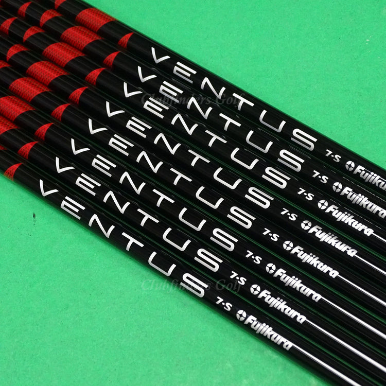 Fujikura Ventus Red 7-S .370 Stiff 41.5" Graphite Iron/Hybrid Shafts SET OF 8