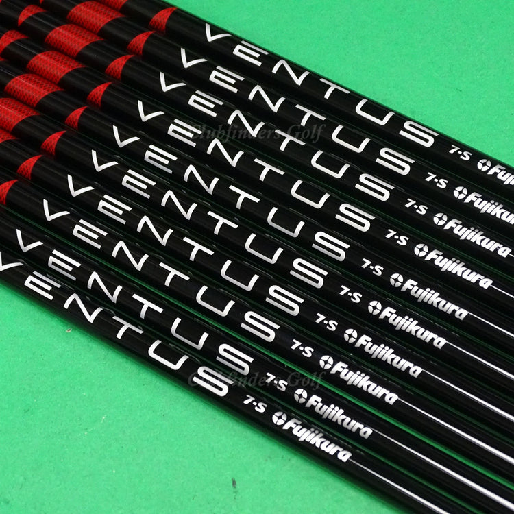 Fujikura Ventus Red 7-S .370 Stiff 41.5" Graphite Iron/Hybrid Shafts SET OF 10