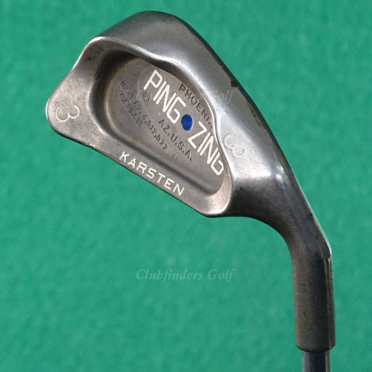 Ping Zing Stainless Blue Dot Single 3 Iron Factory Karsten JZ Steel Stiff