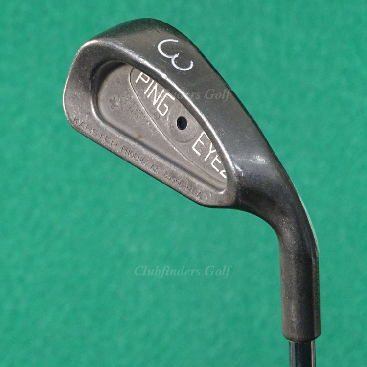 Ping Eye 2 Plus Black Dot Single 3 Iron Karsten KT Shaft Steel Stiff