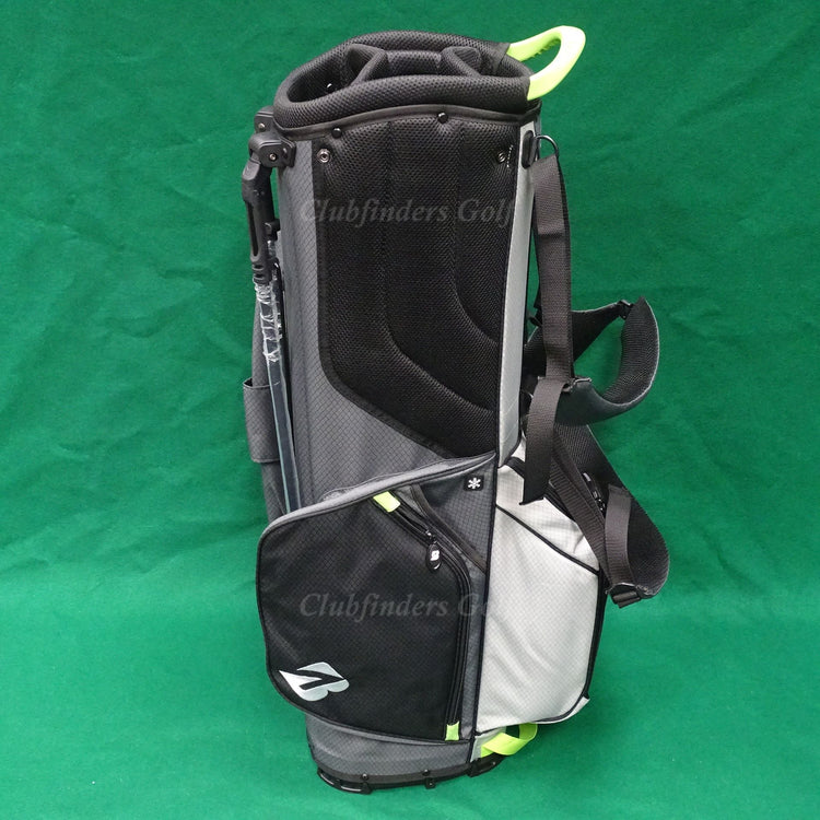 NEW Bridgestone Gambler Lightweight Black/Grey Golf Stand Bag w/ Raincover