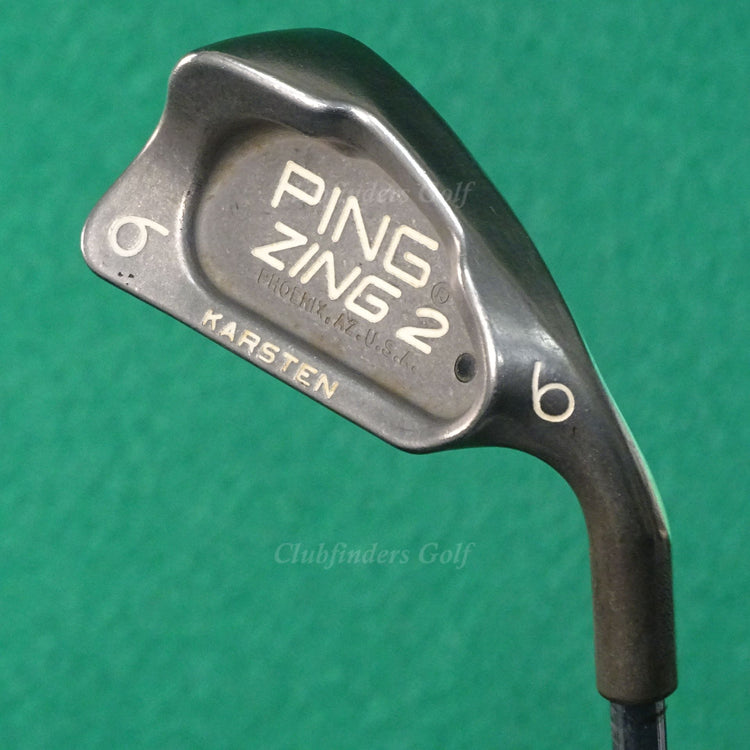 Ping Zing 2 Black Dot Single 6 Iron Karsten Microtaper Steel Stiff
