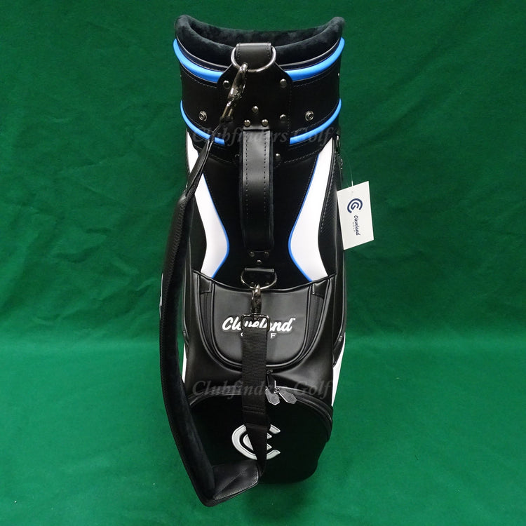 Cleveland CG Staff 9.5" Black / White / Blue Golf Staff Bag w/ Raincover