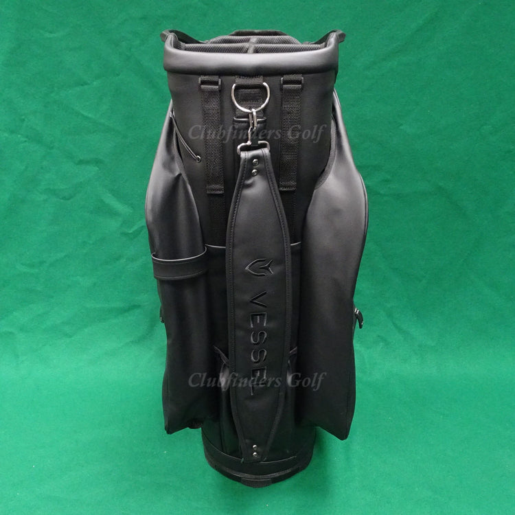 NEW Vessel Lux Pro 7-Way Black Golf Cart Bag w/ Raincover