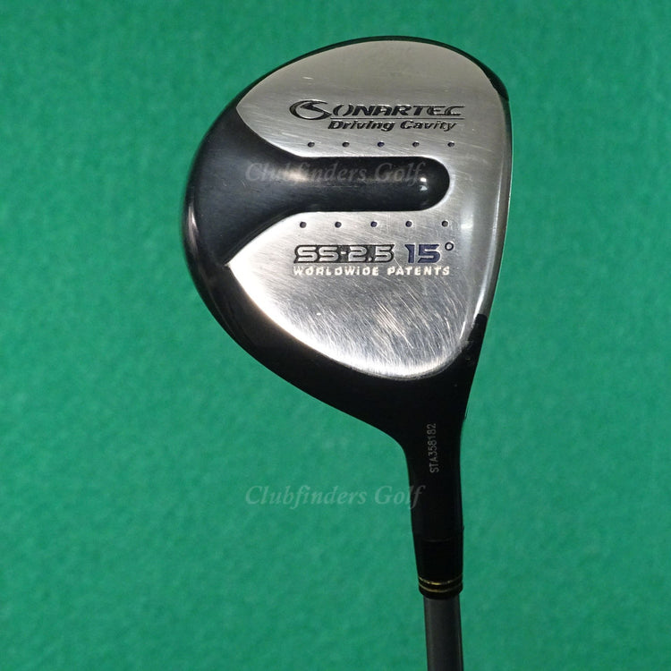 Sonartec Driving Cavity SS-2.5 Fairway 15° 3 Wood Fujikura Graphite Regular