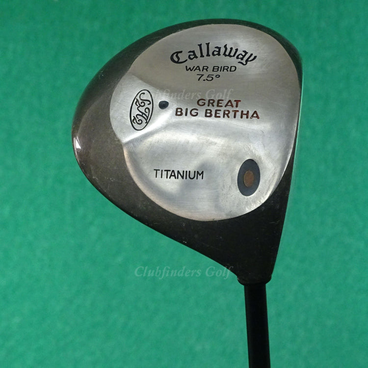 Callaway Great Big Bertha Warbird Titanium 7.5° Driver UST SR7 Graphite Stiff