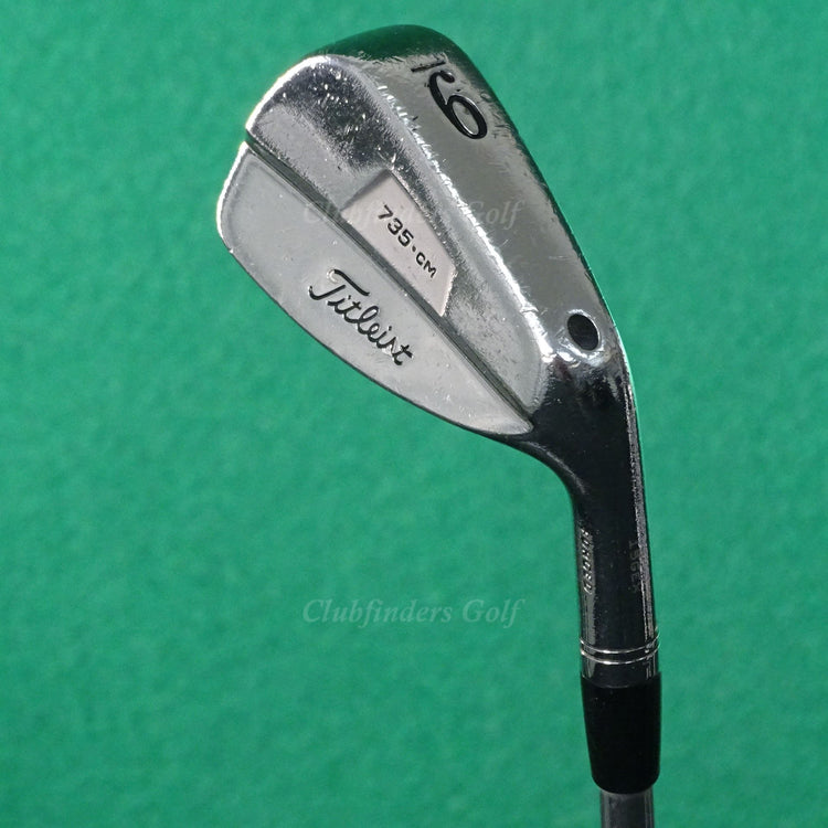 Titleist 735.CM Chrome Forged Single 9 Iron Satin Project X Steel Stiff *READ*