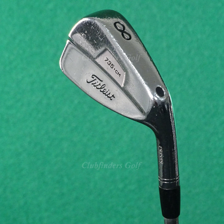 Titleist 735.CM Chrome Forged Single 8 Iron Satin Project X Steel Stiff *READ*