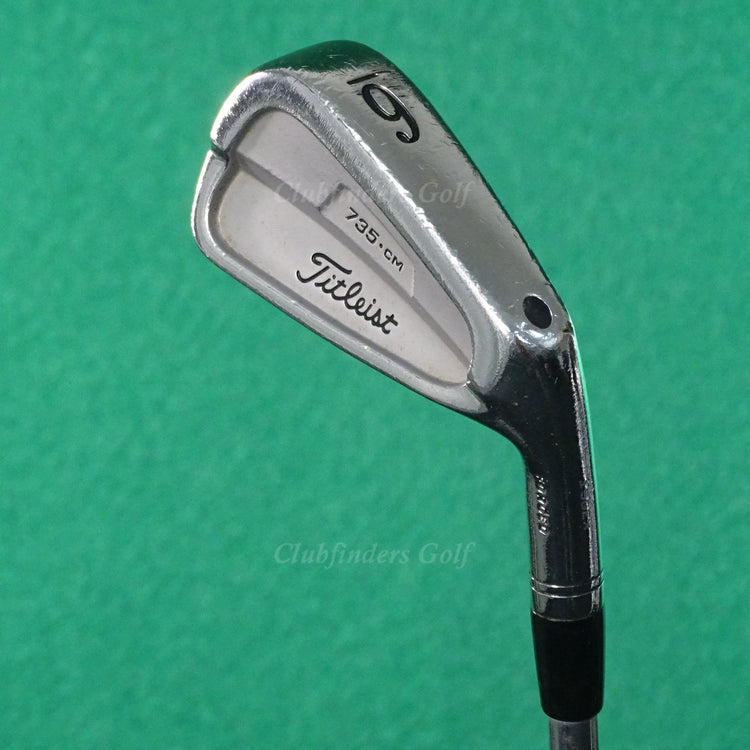 Titleist 735.CM Chrome Forged Single 6 Iron Satin Project X Steel Stiff *READ*