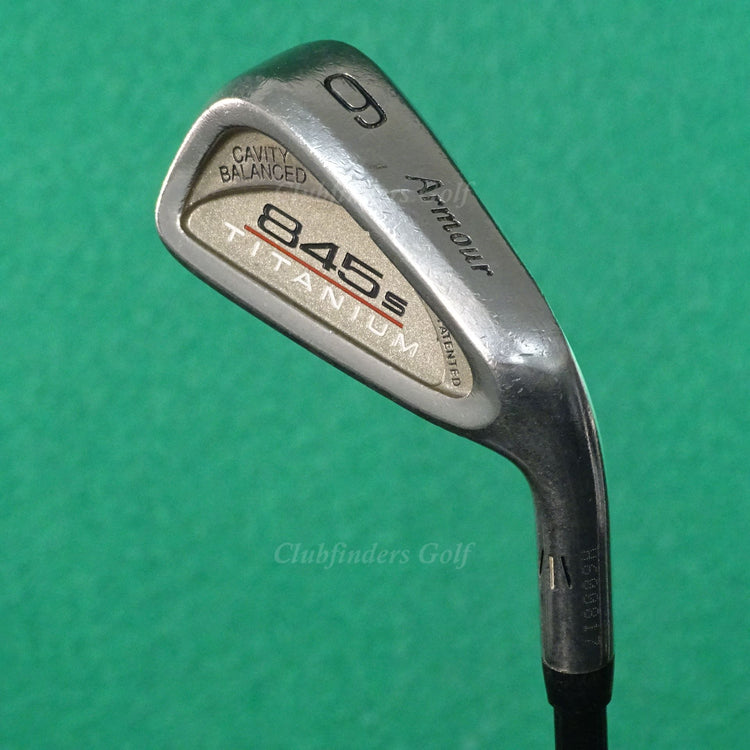 Tommy Armour 845s Titanium Single 6 Iron Factory G-Force 3.3 Graphite Regular