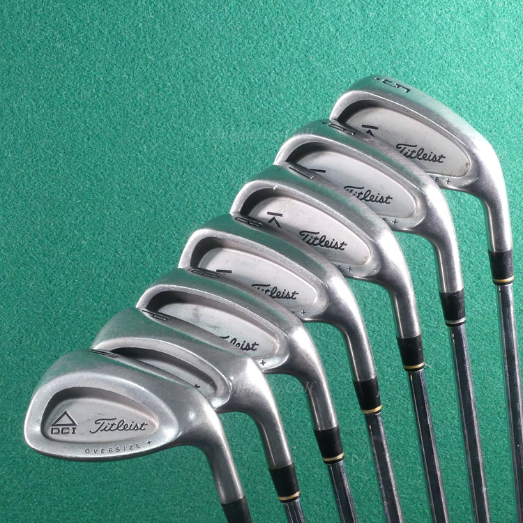 Titleist DCI Black Oversize+ 5-PW, AW Iron Set TriSpec Steel Stiff/Regular