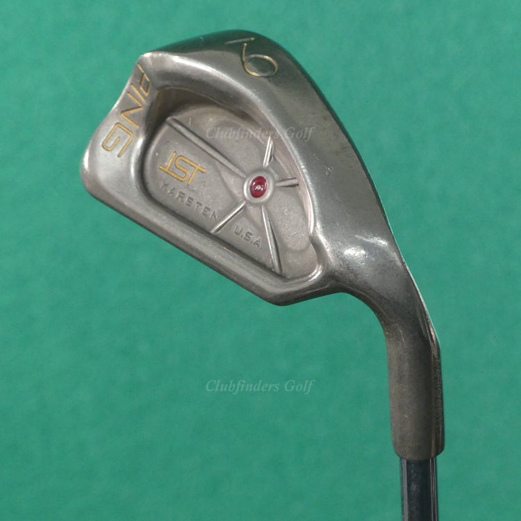 Ping ISI Nickel Maroon Dot Single 9 Iron Cushin Z-Z65 Steel Stiff