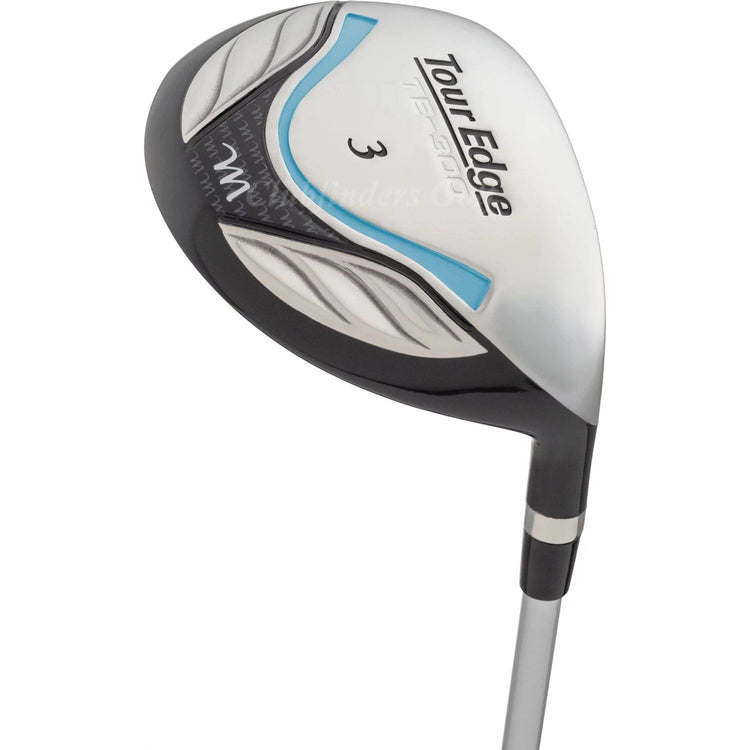 NEW Lady Tour Edge TE-300 Moda Silver/Aqua Blue 11 Piece Complete Set & Cart Bag