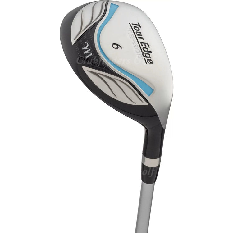 NEW Lady Tour Edge TE-300 Moda Silver/Aqua Blue 11 Piece Complete Set & Cart Bag