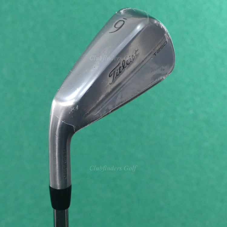NEW LH Titleist 2025 T250 Forged Single 6 Iron TT AMT Black G2 Steel Stiff