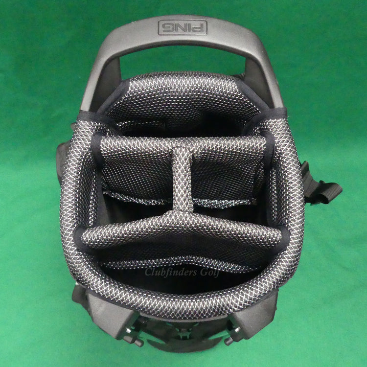 NEW Ping Moonlander Black 4-Way Golf Stand Bag w/ Raincover