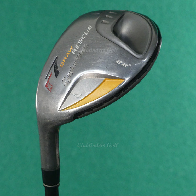 LH TaylorMade r7 Draw Rescue 22° Hybrid 4 Iron Factory REAX 55 Graphite Seniors