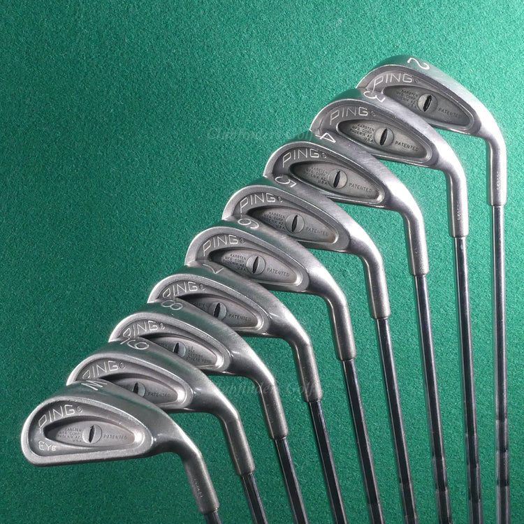 VINTAGE Ping Eye Black Dot 2-SW Iron Set Karsten ZZ-Lite Steel Stiff