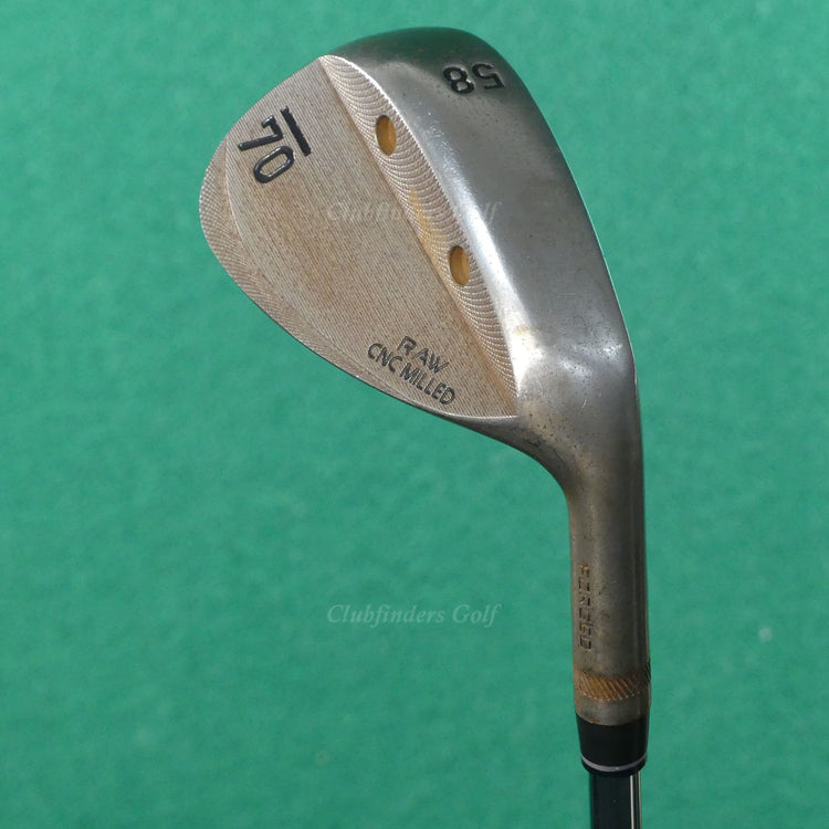 Sub 70 Raw CNC Milled Forged 58° LW Lob Wedge KBS Tour 120 Steel Stiff