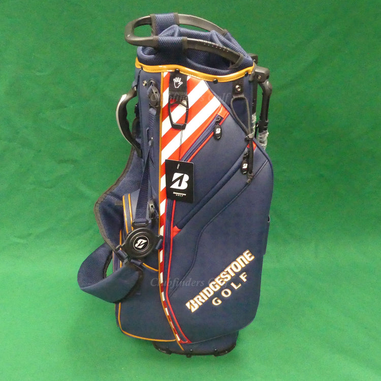 NEW Bridgestone 2026 USA Navy/Red/White Golf Stand Bag w/ Raincover