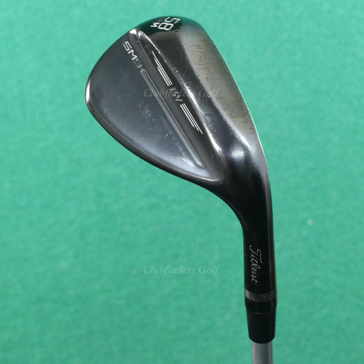 Titleist Vokey SM9 Jet Black 5808M 58° LW Lob Wedge Vokey Project X Steel Wedge