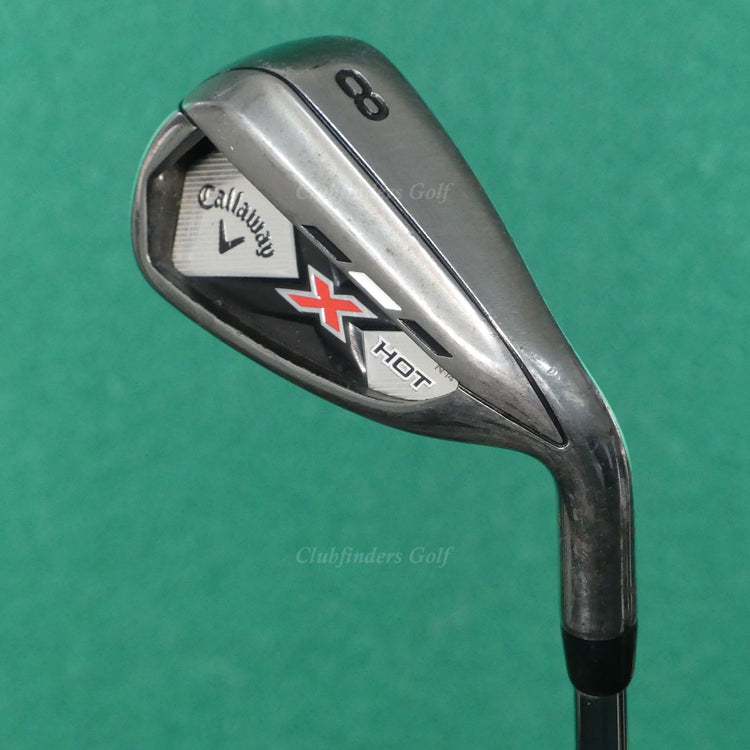 Callaway X-Hot N-14 Single 8 Iron Factory True Temper Steel Uniflex