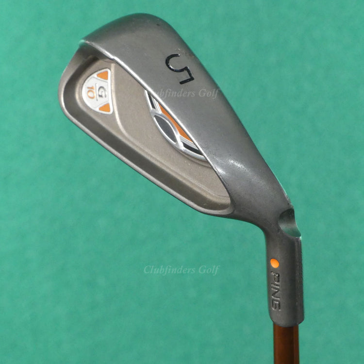 Ping G10 Orange Dot Single 5 Iron Factory TFC 129I Graphite Stiff