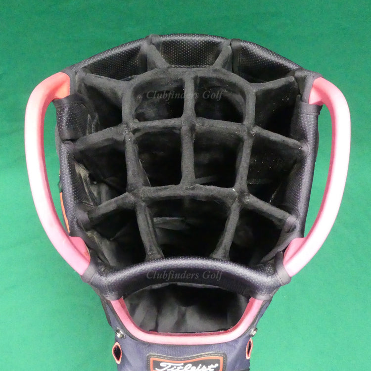 Titleist Cart 15 Black/Blue/Red 15-Way Golf Cart Bag w/ Raincover *READ*