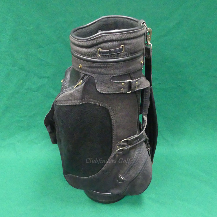 Belding Sports Made In USA 11" OD Brown/Black Golf Staff Bag w/ Raincover *READ*
