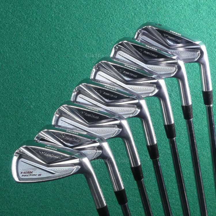 Bridgestone Tour Stage X-Blade 705 Type M Forged 4-PW Iron Set KBS Steel Stiff